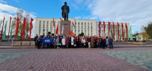  Митинг, посвященный 106-ой годовщине Великой Октябрьской революции собрал в Гродно коммунистов