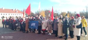  Митинг, посвященный 106-ой годовщине Великой Октябрьской революции собрал в Гродно коммунистов