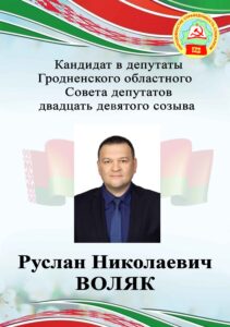Кандидат в депутаты Гродненского городского Совета депутатов двадцать девятого созыва